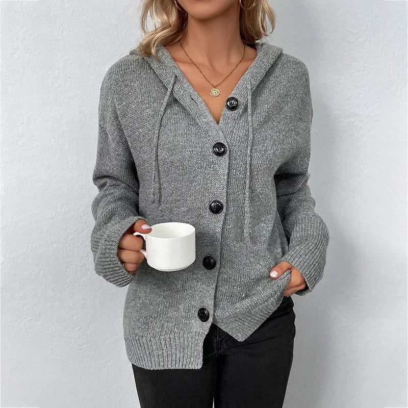 Briallen™ | Elegant Hooded Cardigan