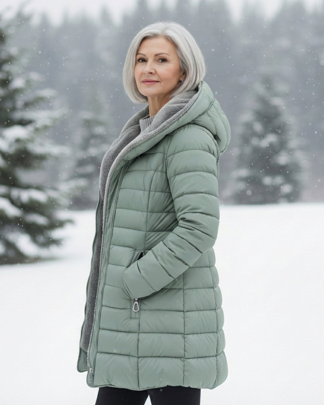 Julie | Fleece Lined Puffer Coat