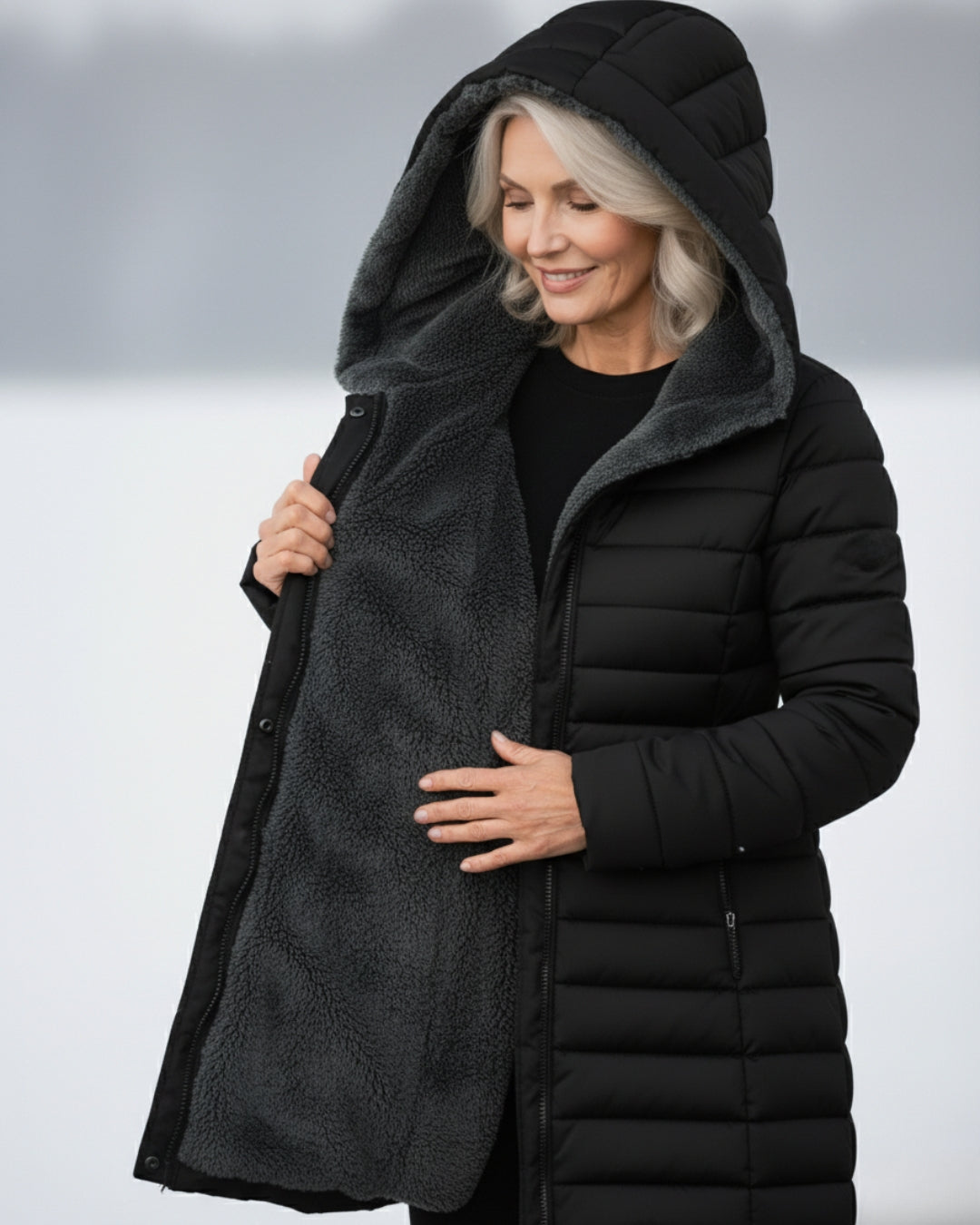 Julie | Fleece Lined Puffer Coat