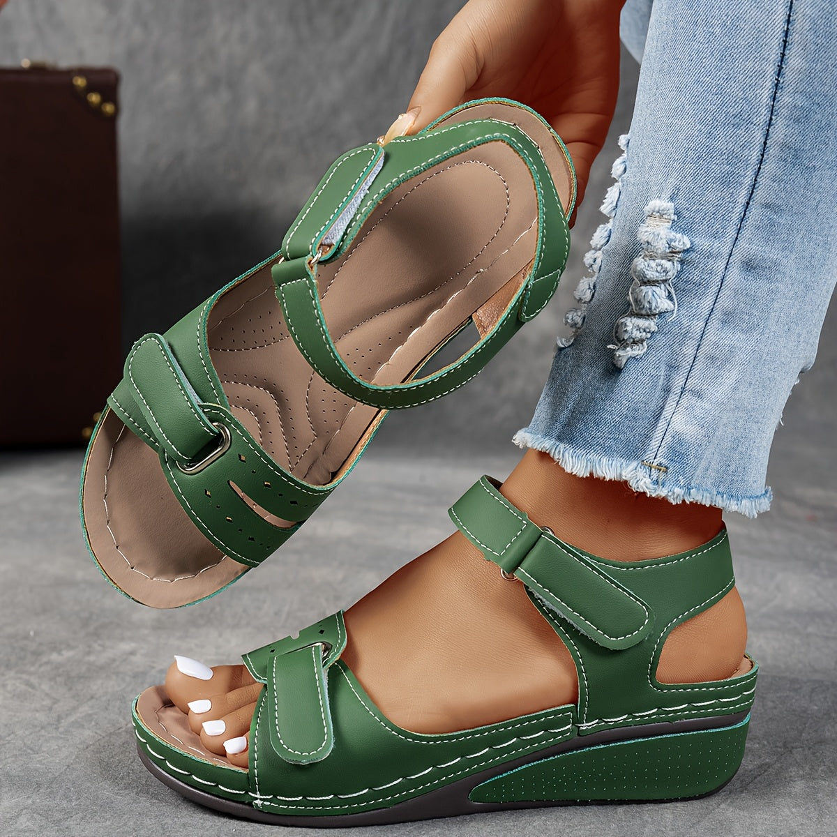 Elora™ | Elegant Orthopedic Wedge Sandals