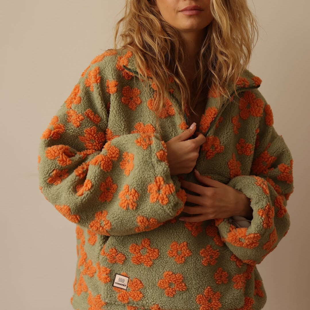 Gracie | Long Sleeve Fleece Hoodie