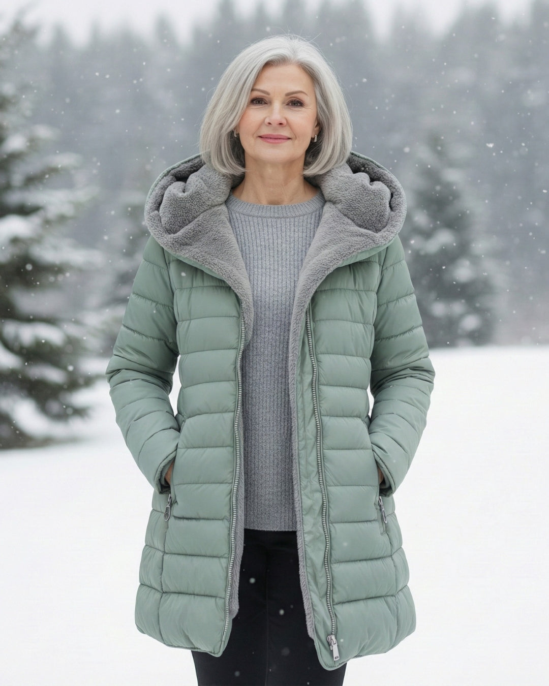 Julie | Fleece Lined Puffer Coat