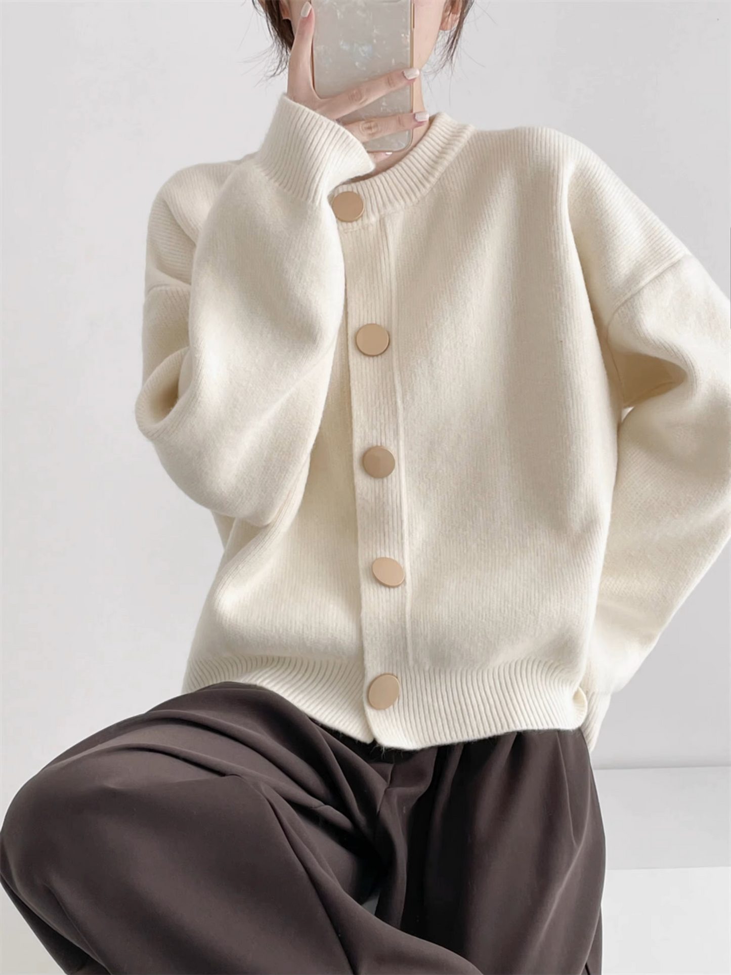 Tahlia™ | Minimal Button Cardigan