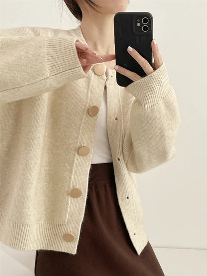 Tahlia™ | Minimal Button Cardigan