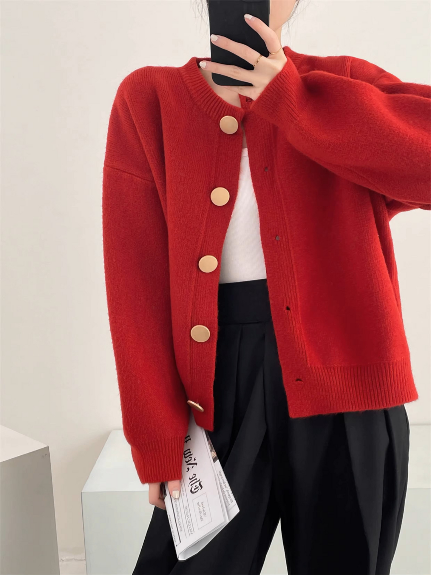 Tahlia™ | Minimal Button Cardigan