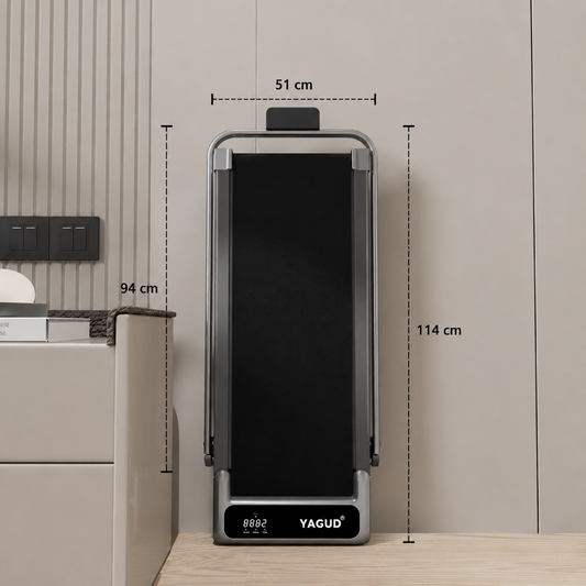 Plataforma de fitness plegable con inclinación ajustable, Doble amortiguación y Bajo nivel de ruido