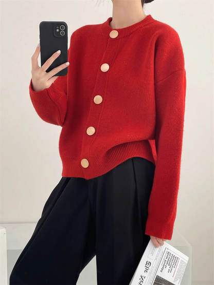 Tahlia™ | Minimal Button Cardigan