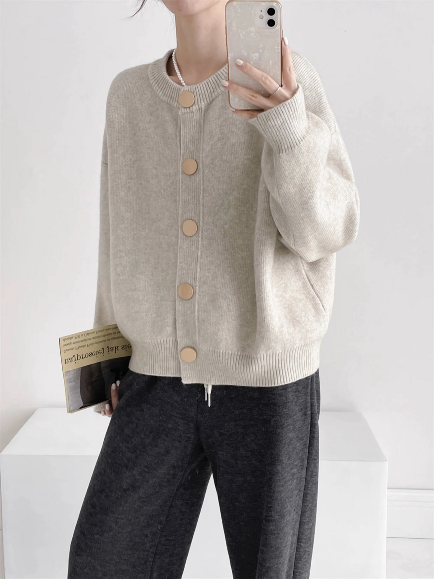 Tahlia™ | Minimal Button Cardigan