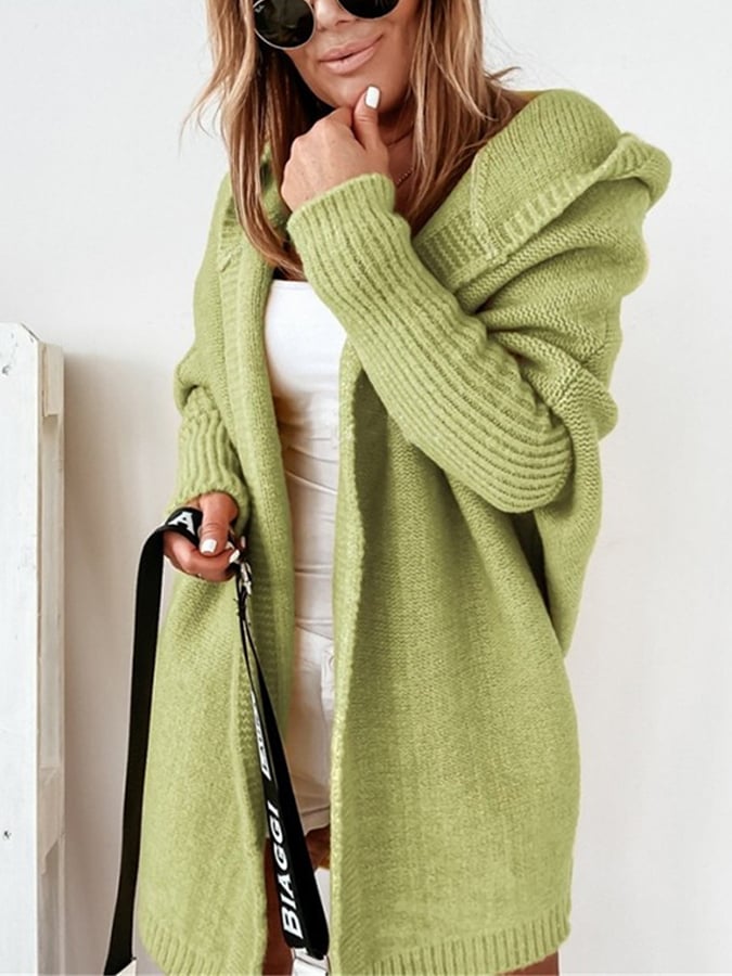 Annie™ | Cozy Oversized Hooded Cardigan