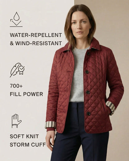 Quilted Button Up Jacket