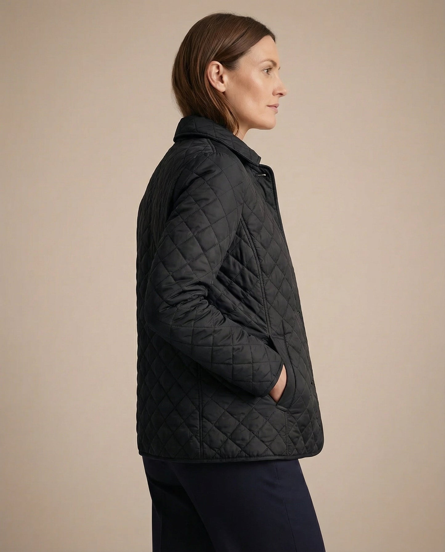 Quilted Button Up Jacket