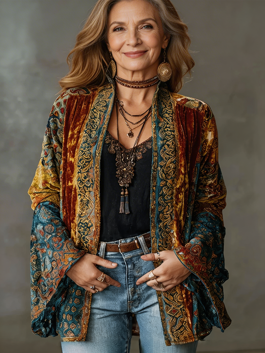 Kirra | Boho Embroidered Kimono Jacket