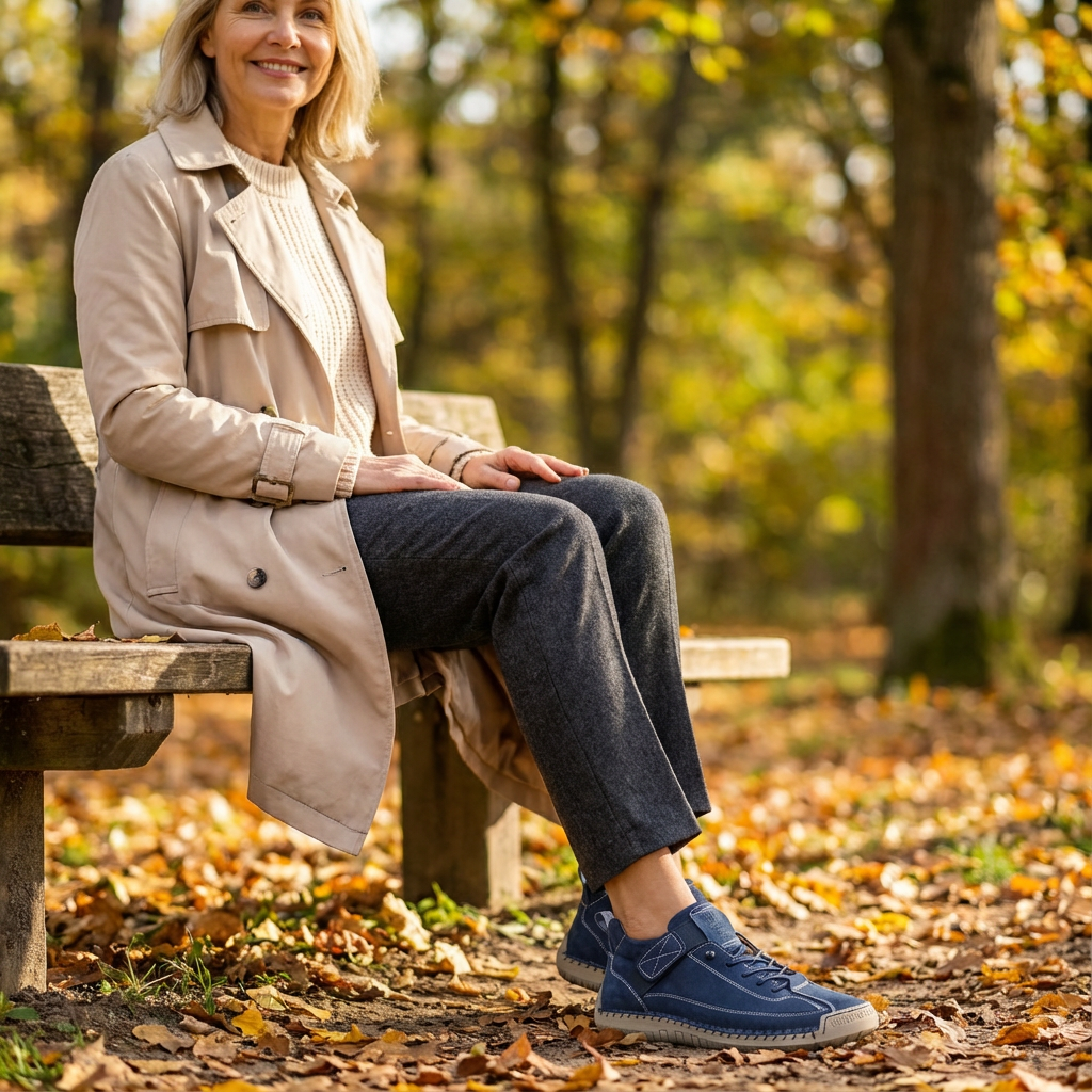 MIA - Orthopaedic Comfort Leather Trainers