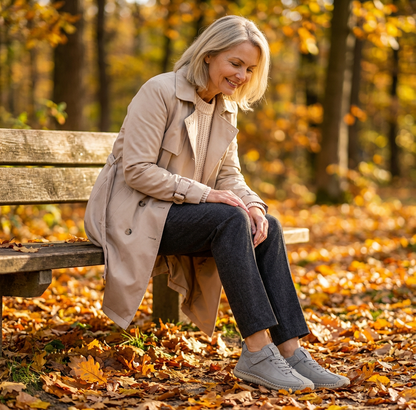 MIA - Orthopaedic Comfort Leather Trainers