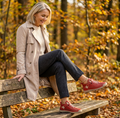 MIA - Orthopaedic Comfort Leather Trainers
